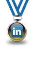 Metal Linkedin Button